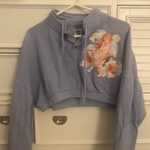 Boys Lie I Am Not Where You Left Me Henley Sweatshirt